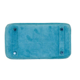 Hermes25cm Birkin Doblis Bleu Suede Palladium Hardware