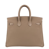 Hermes25cm Birkin Etoupe Togo Leather Gold Hardware