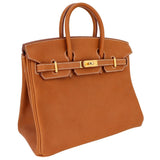 Hermes25cm Birkin Fauve Barenia Faubourg Leather Gold Hardware