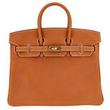 Hermes25cm Birkin Fauve Barenia Faubourg Leather Gold Hardware