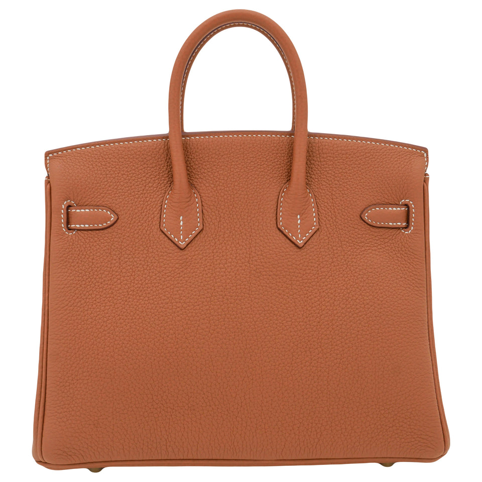 Hermes25cm Birkin Gold Togo Leather Gold Hardware