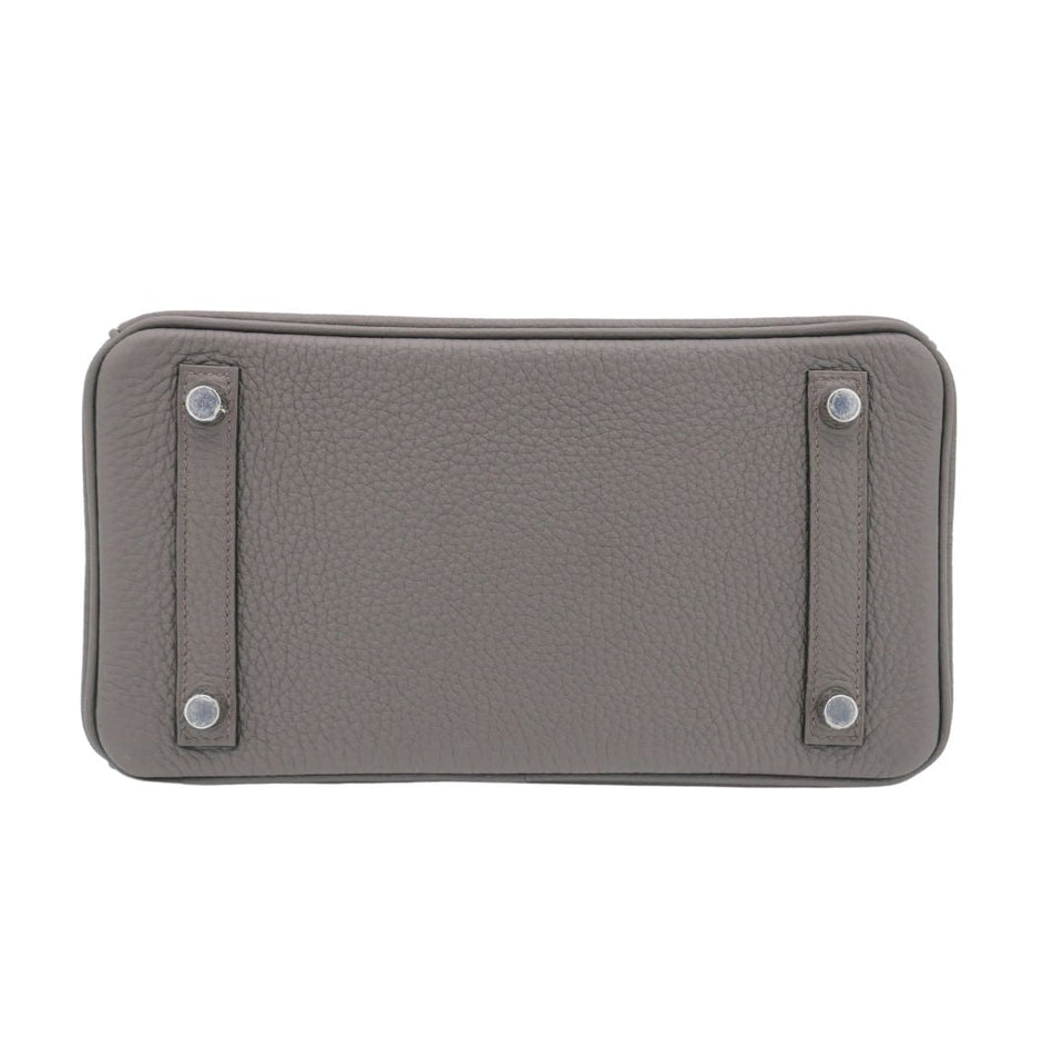 Hermes25cm Birkin Gris Meyer Togo Leather Palladium Hardware