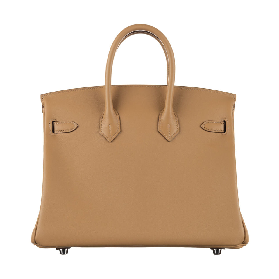 Hermes25cm Birkin In and Out Biscuit/ Multicolor Swift Leather Palladium Hardware