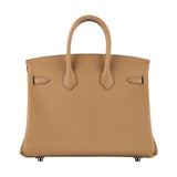 Hermes25cm Birkin In and Out Biscuit/ Multicolor Swift Leather Palladium Hardware