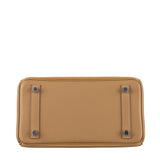 Hermes25cm Birkin In and Out Biscuit/ Multicolor Swift Leather Palladium Hardware