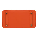 Hermes25cm Birkin Orange Togo Leather Gold Hardware
