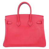 Hermes25cm Birkin Rouge Piment Swift Leather Gold Hardware