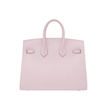 Hermes25cm Birkin Sellier Mauve Pale Epsom Leather Palladium Hardware