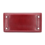 Hermes25cm Birkin Sellier Rouge H Box Calf Leather Palladium Hardware
