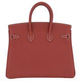 Hermes25cm Birkin Sienne Togo Leather Gold Hardware