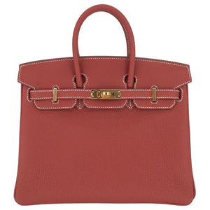 Hermes25cm Birkin Sienne Togo Leather Gold Hardware