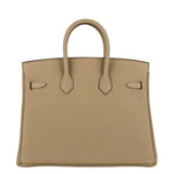 Hermes25cm Birkin Trench Togo Leather Gold Hardware