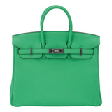 Hermes25cm Birkin Vert Comics Togo Leather Palladium Hardware