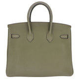 Hermes25cm Birkin Vert Olive Togo Leather Gold Hardware