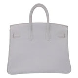 Hermes25cm Birkin White Epsom Leather Gold Hardware