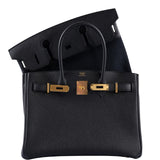 Hermes3 En 1 Birkin 30 Black Togo, Swift and Toile with Gold Hardware