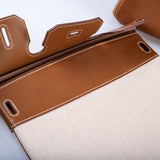 Hermes3 in 1 Birkin 30 Fauve Barenia Faubourg and Toile Gold Hardware