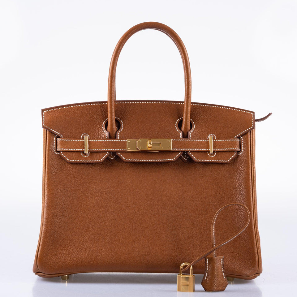 Hermes3 in 1 Birkin 30 Fauve Barenia Faubourg and Toile Gold Hardware