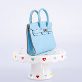 Hermes Birkin 15 Micro Celeste Epsom Palladium Hardware