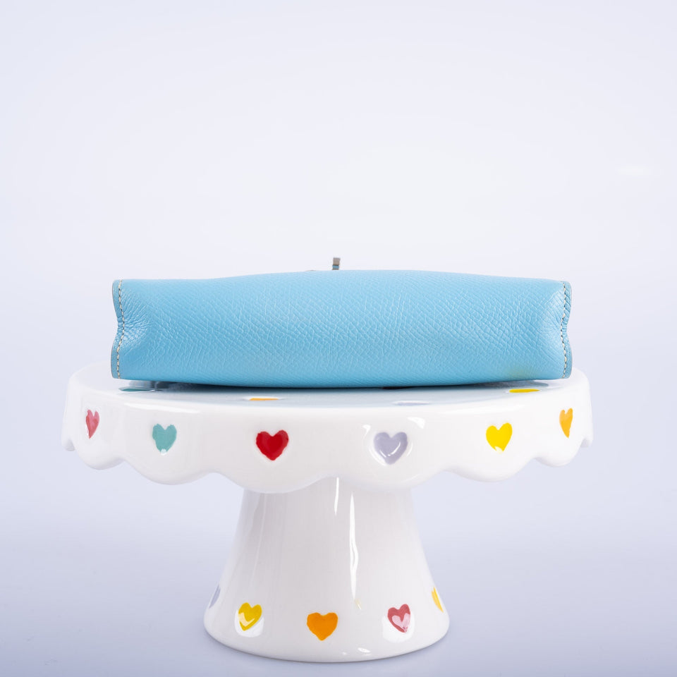 Hermes Birkin 15 Micro Celeste Epsom Palladium Hardware