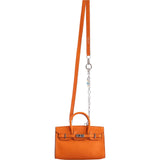 Hermes Birkin 15 Micro Orange Swift with Palladium Hardware