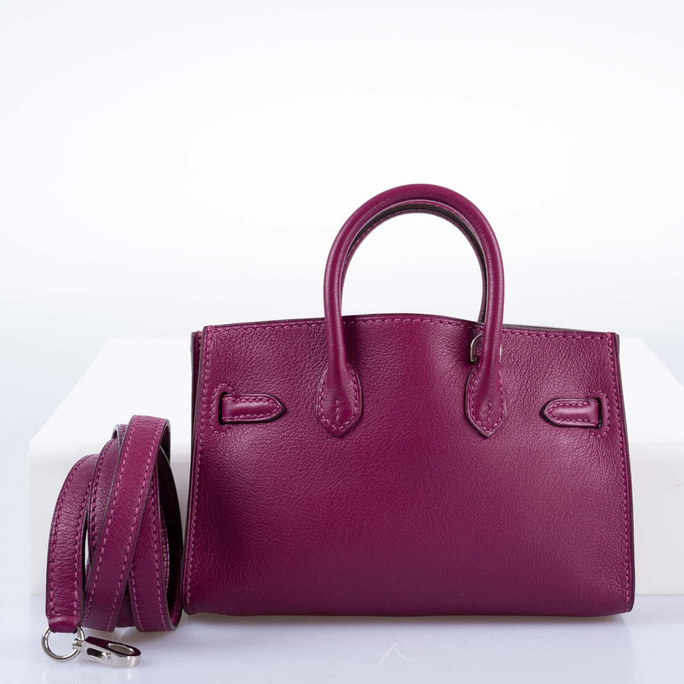 Hermes Birkin 15 Micro Tosca Swift with Palladium Hardware