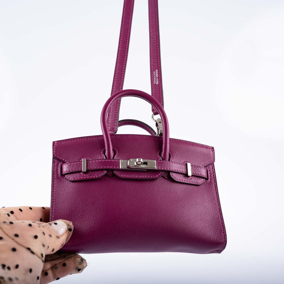 Hermes Birkin 15 Micro Tosca Swift with Palladium Hardware