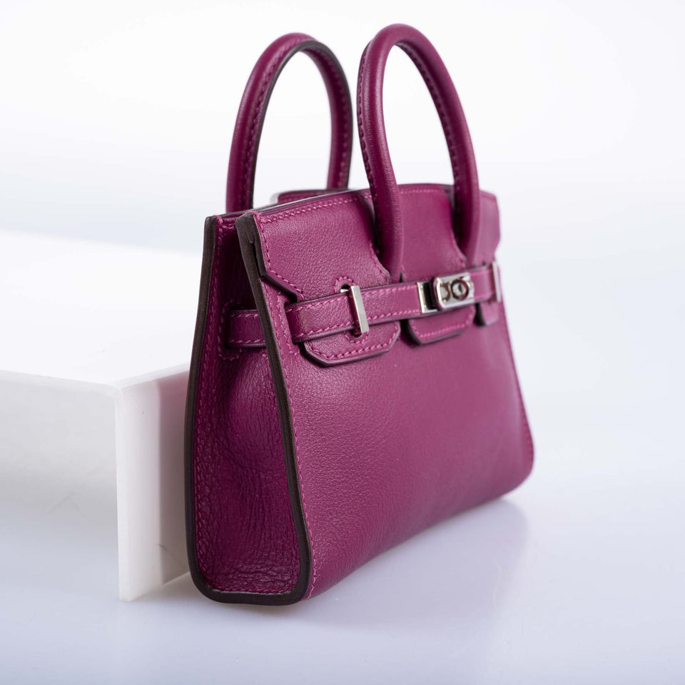 Hermes Birkin 15 Micro Tosca Swift with Palladium Hardware