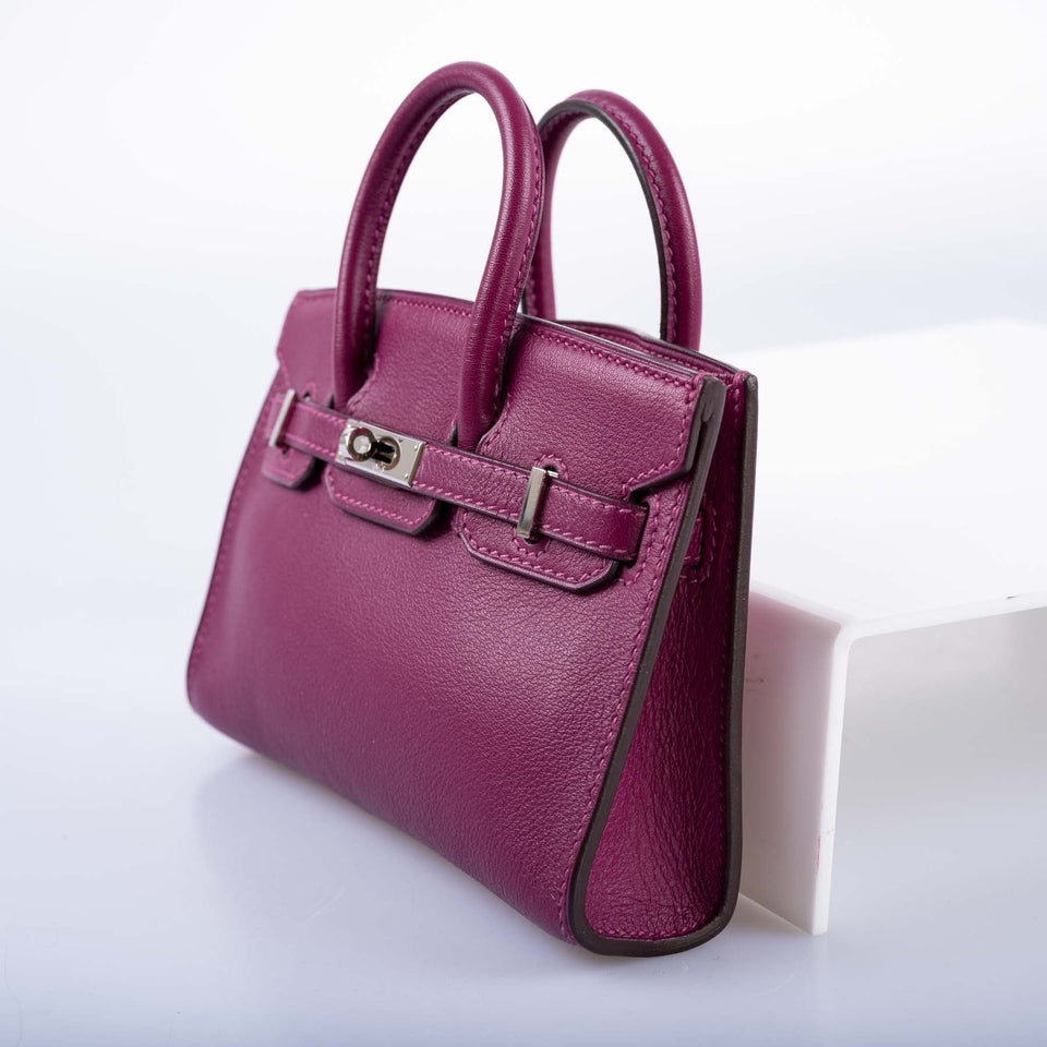 Hermes Birkin 15 Micro Tosca Swift with Palladium Hardware
