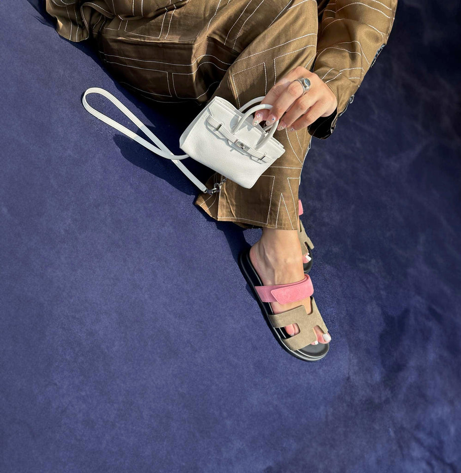 Hermes Birkin 15 Micro White Swift with Palladium Hardware