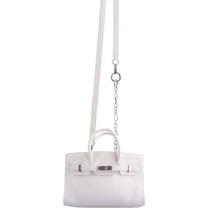 Hermes Birkin 15 Micro White Swift with Palladium Hardware