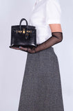 Hermes Birkin 20 Sellier Black Varanus Niloticus Lizard Gold Hardware