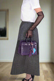 Hermes Birkin 25 Amethyst Matte Alligator Palladium Hardware