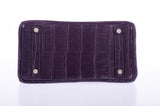 Hermes Birkin 25 Amethyst Matte Alligator Palladium Hardware