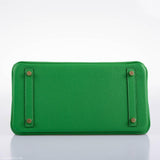 Hermes Birkin 25 Bambou (Bamboo) Green Togo with Gold Hardware