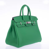 Hermes Birkin 25 Bambou Togo Palladium Hardware