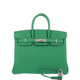 Hermes Birkin 25 Bambou Togo Palladium Hardware