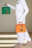 Hermes Birkin 25 Bambou Togo Palladium Hardware
