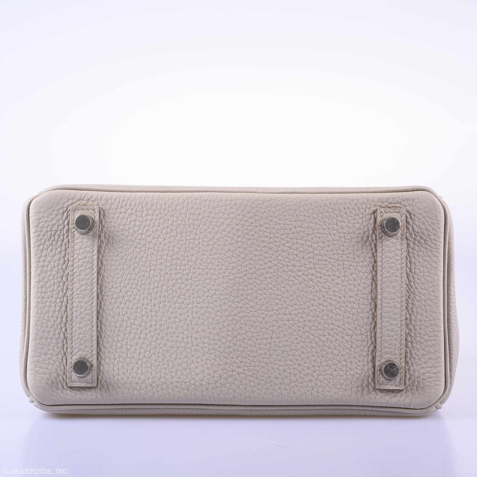 Hermes Birkin 25 Beton Togo Palladium Hardware - 2019, D