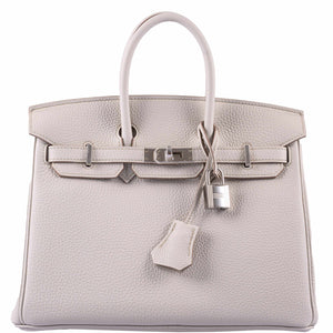 Hermes Birkin 25 Beton Togo Palladium Hardware - 2019, D