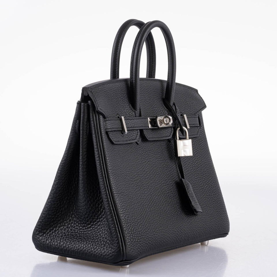 Hermes Birkin 25 Black Togo Palladium Hardware