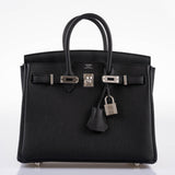 Hermes Birkin 25 Black Togo Palladium Hardware