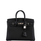 Hermes Birkin 25 Black Togo Palladium Hardware