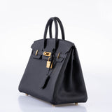 Hermes Birkin 25 Black Togo with Gold Hardware