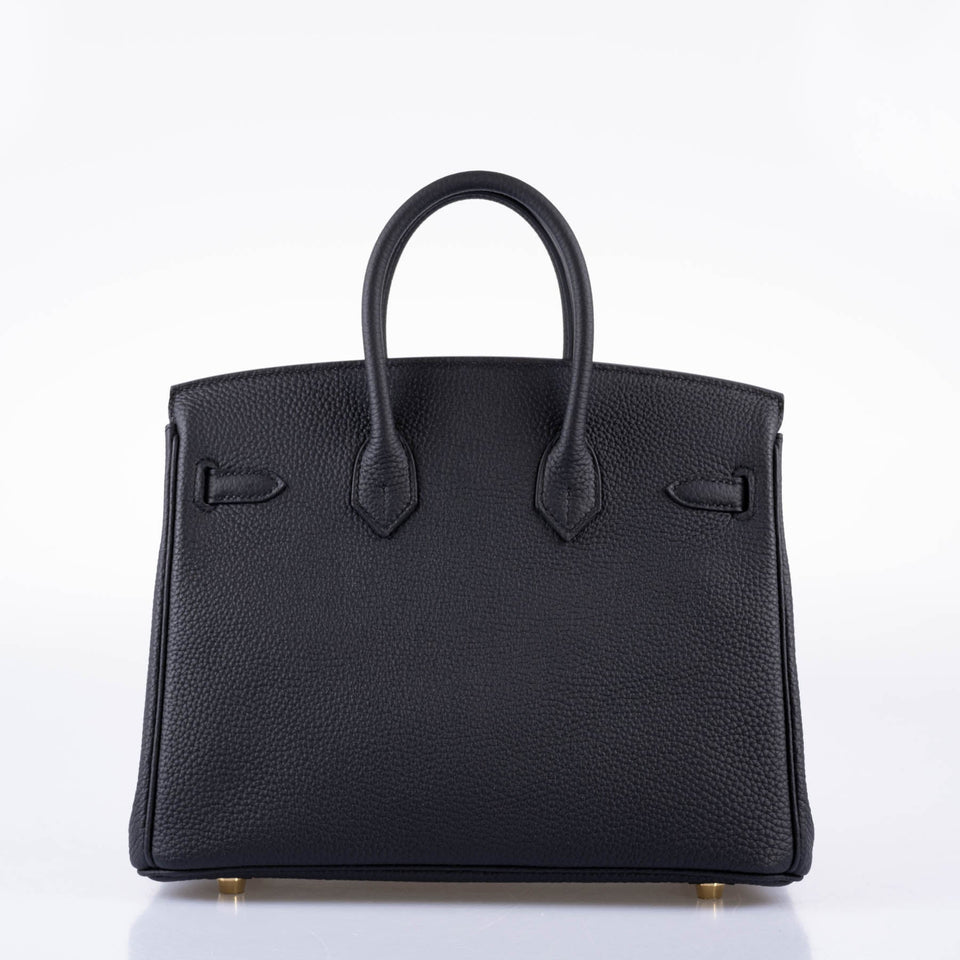 Hermes Birkin 25 Black Togo with Gold Hardware