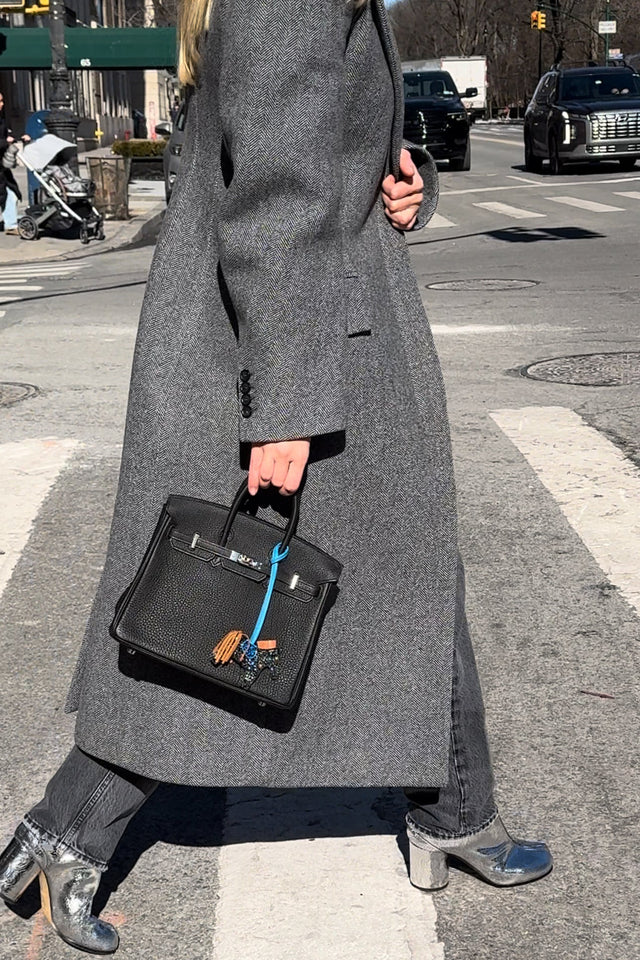 Hermes Birkin 25 Black Togo with Palladium Hardware