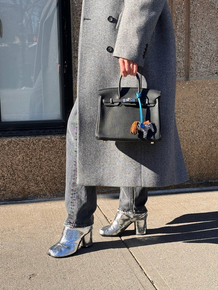 Hermes Birkin 25 Black Togo with Palladium Hardware
