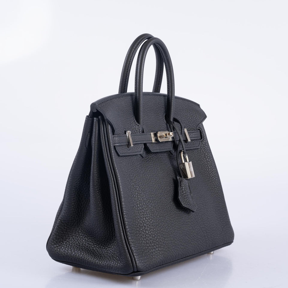 Hermes Birkin 25 Black Togo with Palladium Hardware