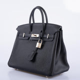 Hermes Birkin 25 Black Togo with Palladium Hardware