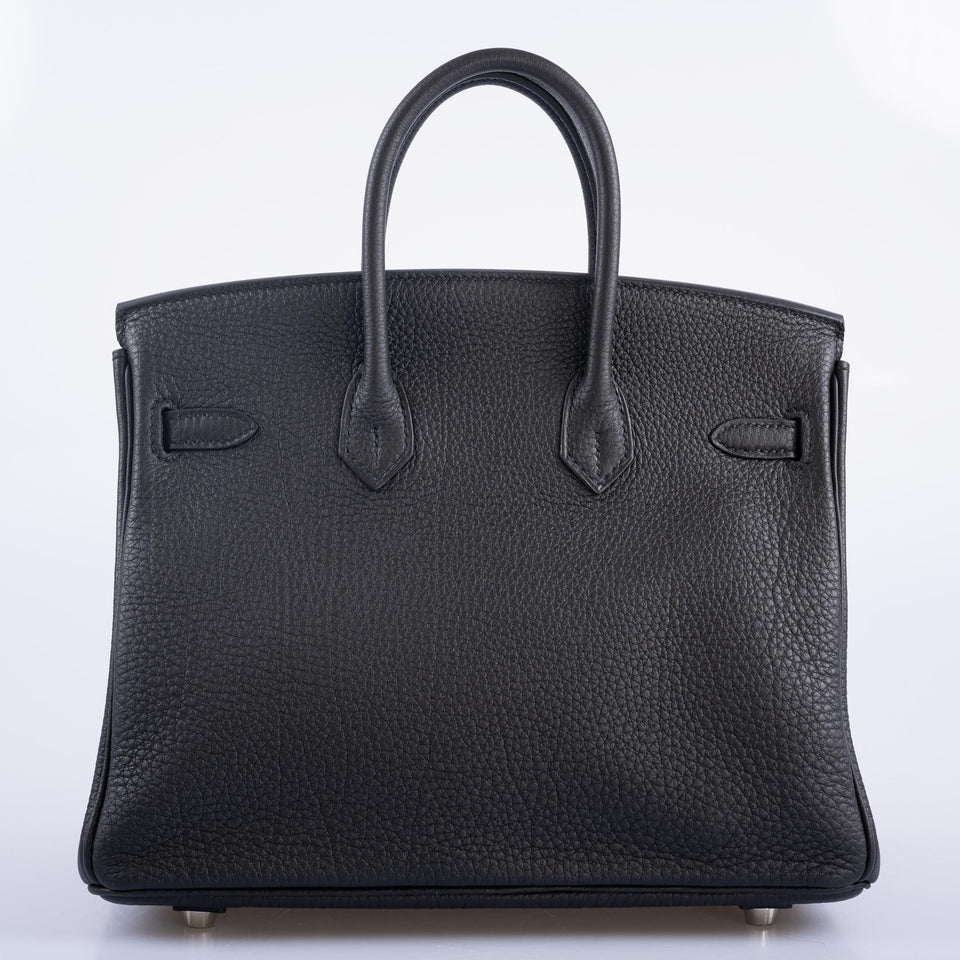 Hermes Birkin 25 Black Togo with Palladium Hardware